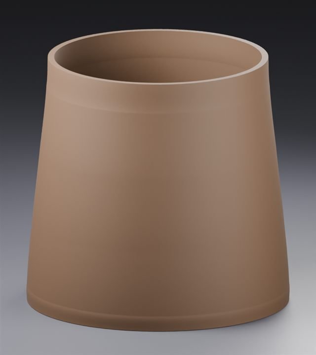 Planter in Matte Brown