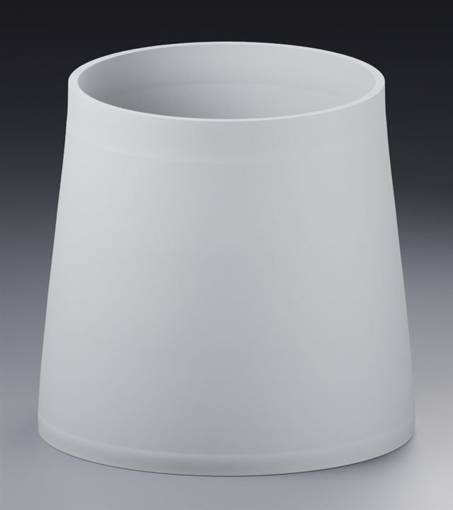 Planter in Matte Gray