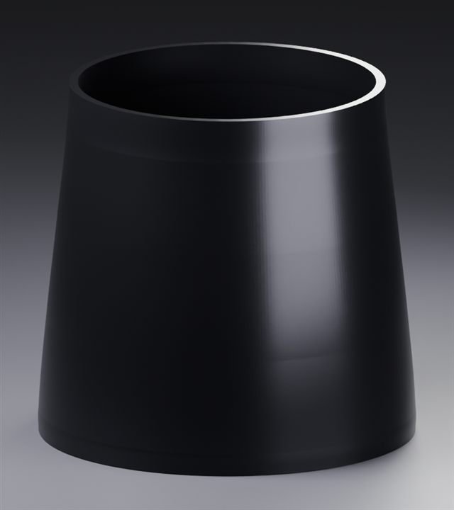 Planter in Silk Black
