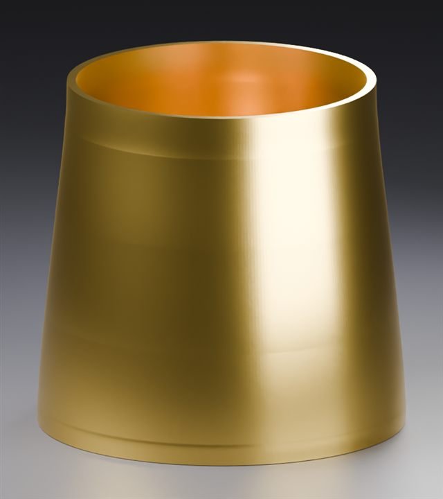 Planter in Silk Gold