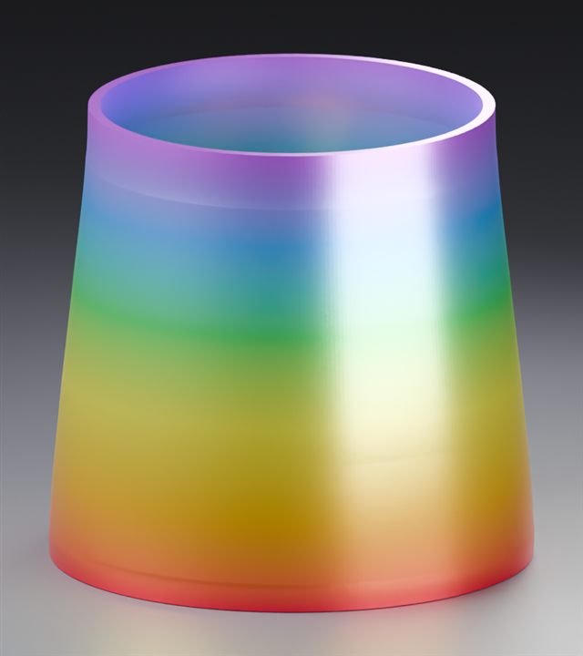 Planter in Silk Rainbow